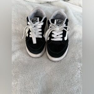 Vans Kids Classic Black and White Sneakers